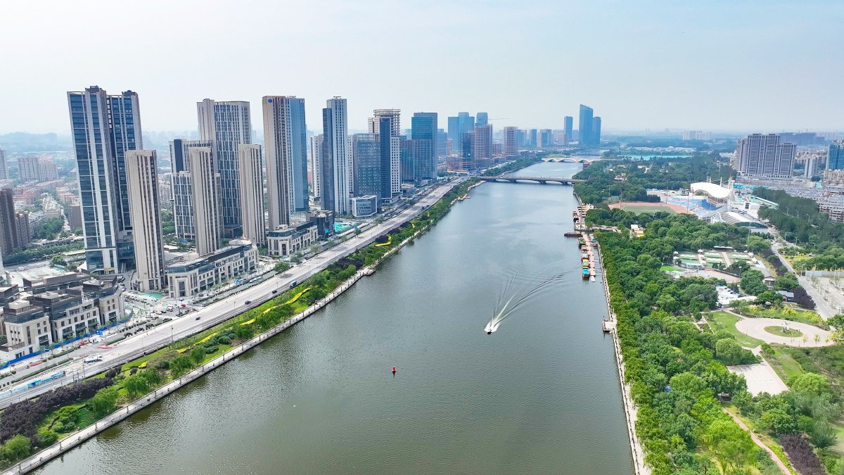 7%.图为运河商务区.记者 常鸣/摄