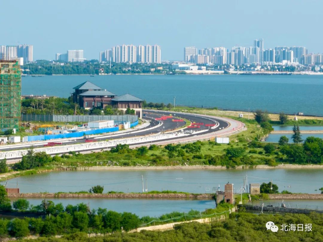 廉州湾大道(209国道至向海大道路口段)预计8月正式开放通车