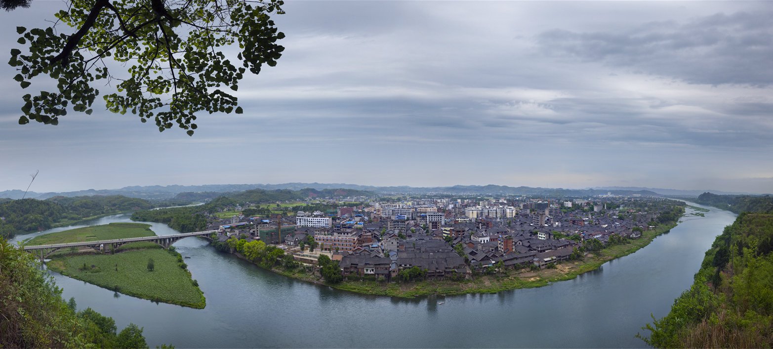 俯瞰清溪古镇 犍为县融媒体中心 供图