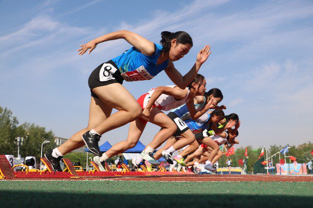 武术套路,田径比赛等项目正在如火如荼地进行中
