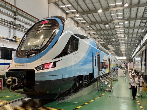 中车株机公司出口欧洲的双层动车组.资料照片