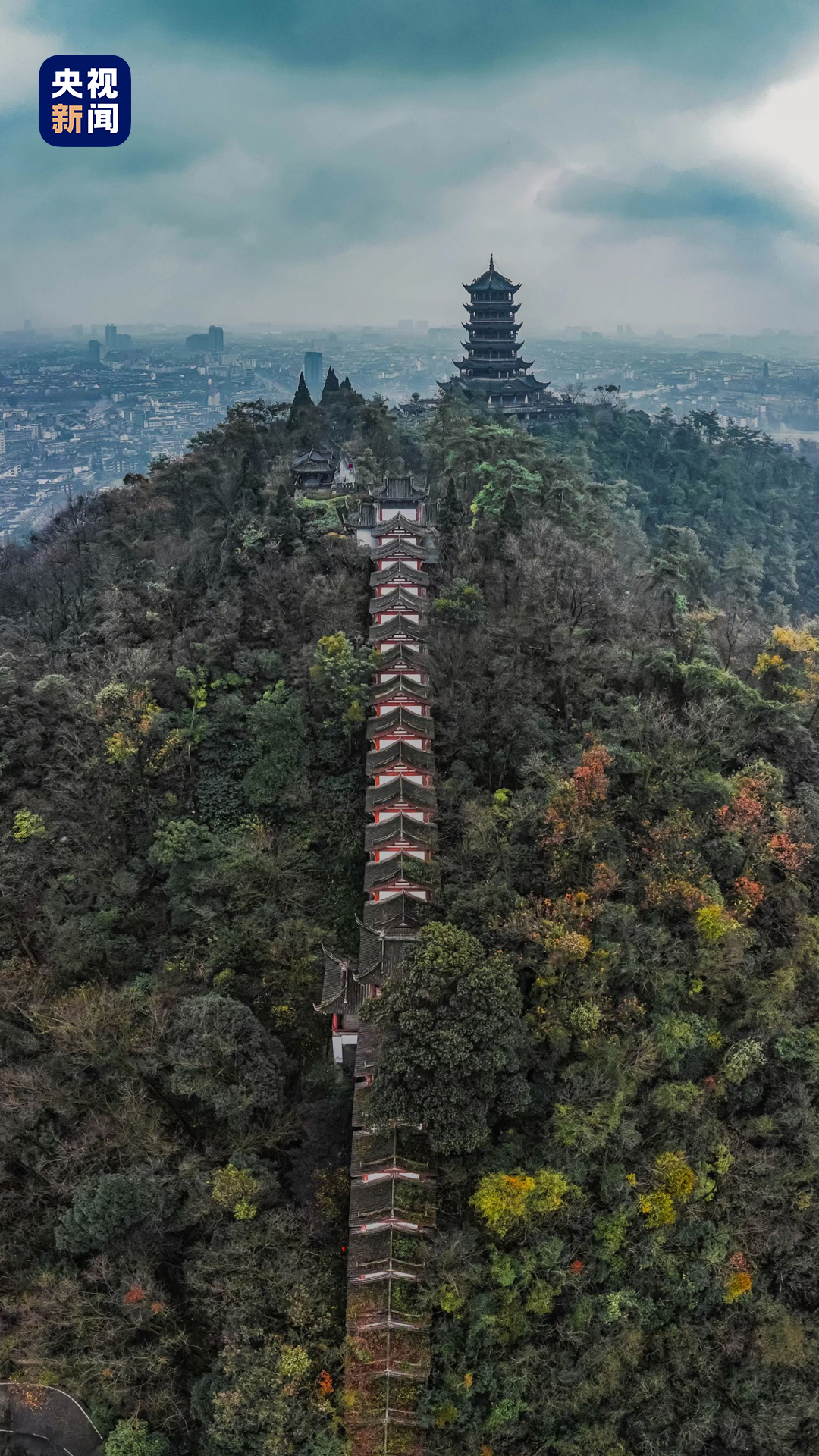 △都江堰玉垒山玉垒阁