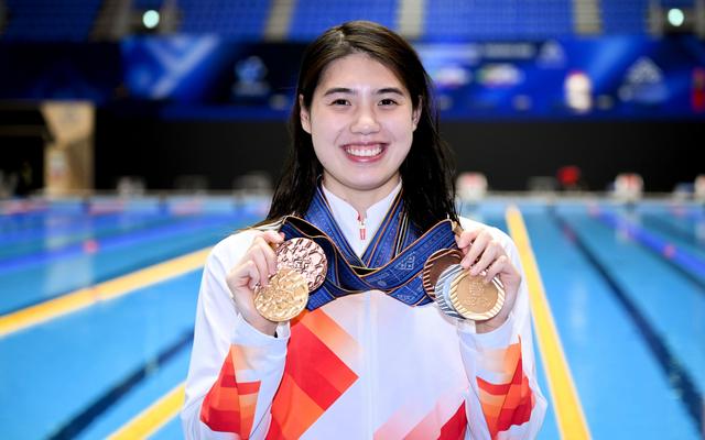 图/新华社覃海洋成为中国泳军本届世锦赛的最大亮点,5枚金牌中的4枚