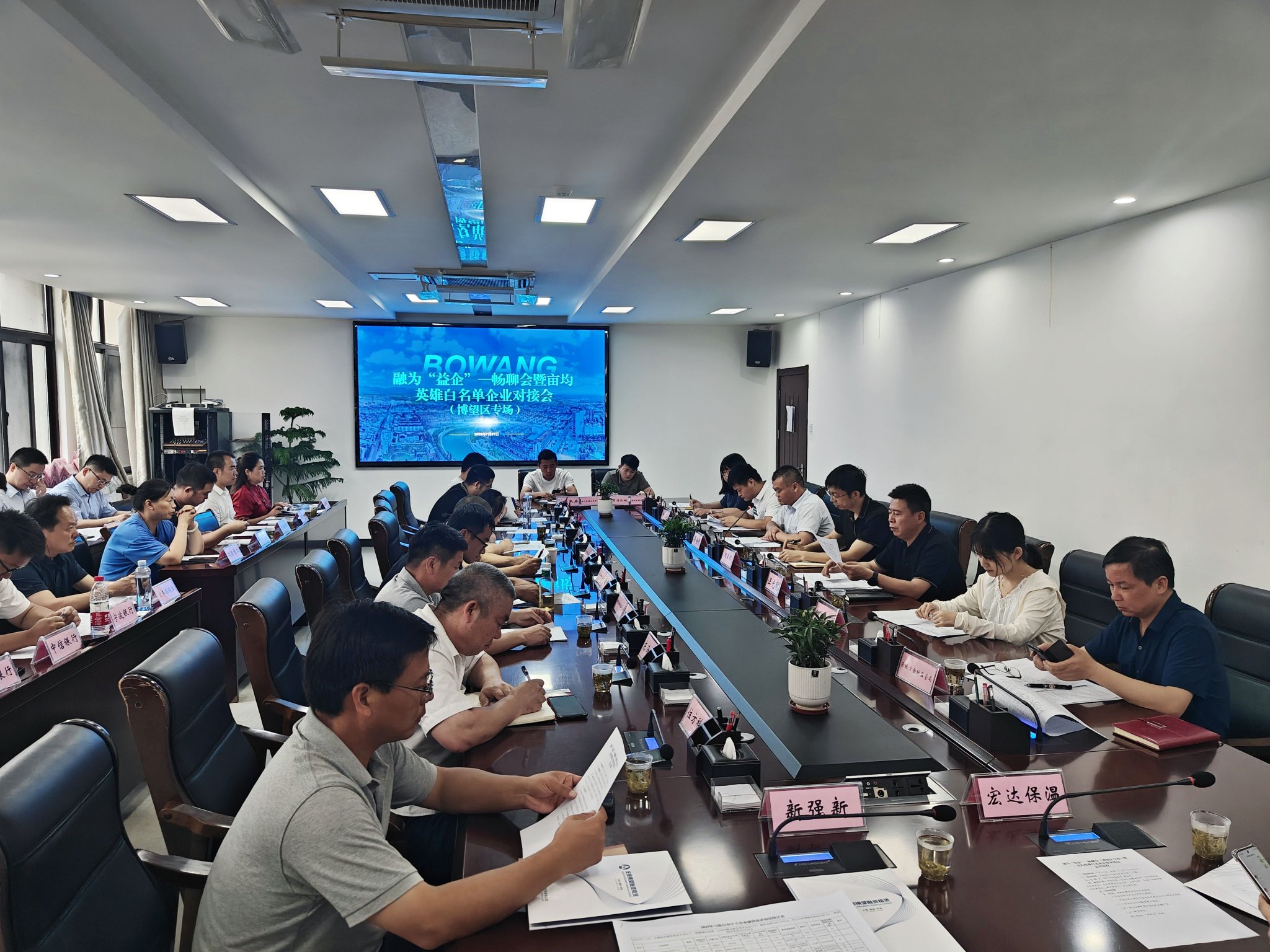 地方金融监管局,马鞍山市亩均效益办负责同志;博望区政府副区长汪光明