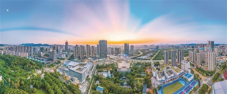 光明区城市高质量高颜值风貌崭露头角.(光明区委宣传部供图)