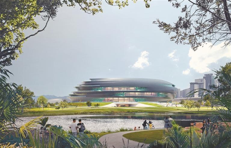 位于光明区的深圳科技馆(新馆)效果图.