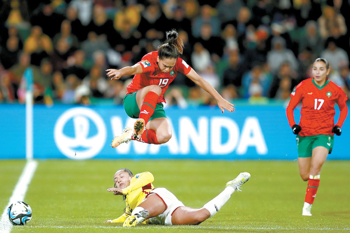 世界杯新军摩洛哥女足表现抢眼 视觉中国供图