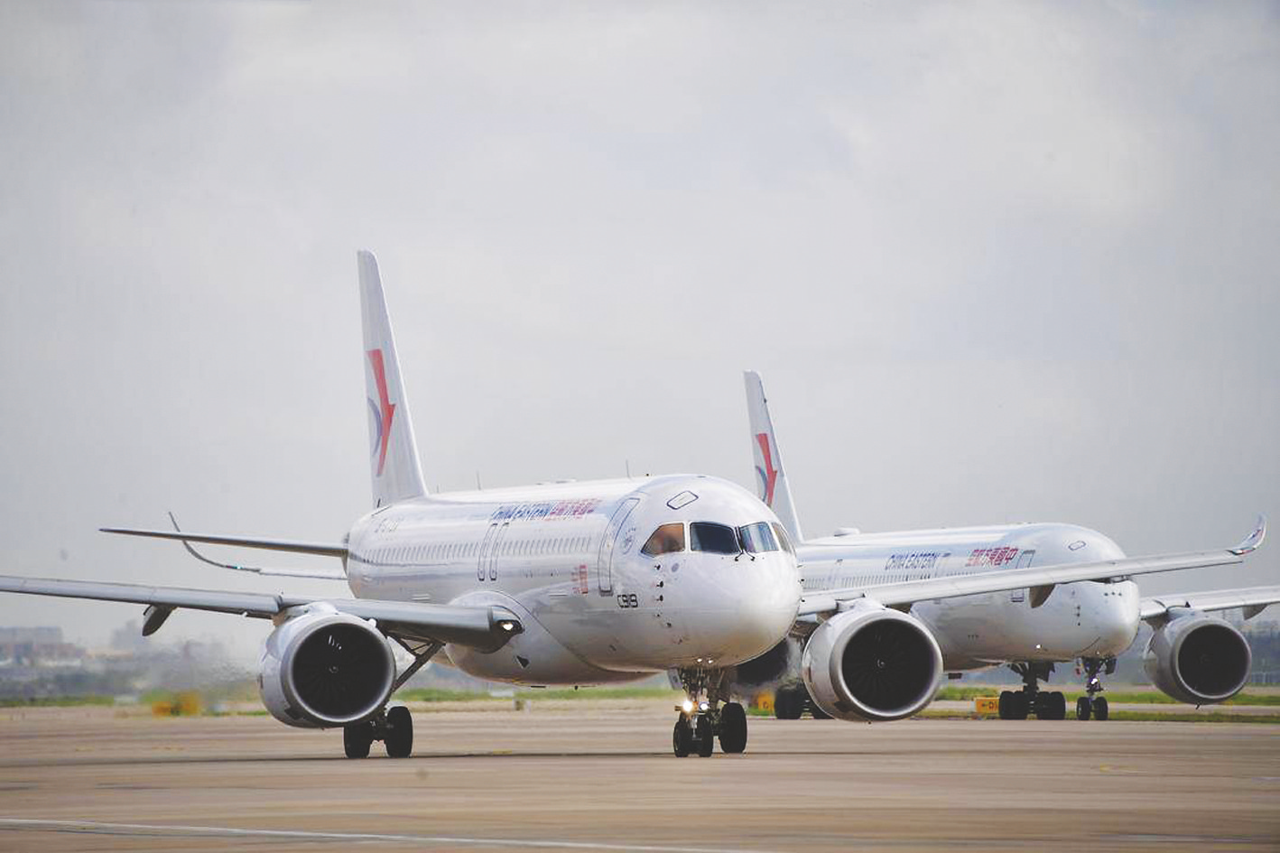 &nbsp;&nbsp;&nbsp;&nbsp;两架c919飞机当日共同执飞东航沪蓉快线