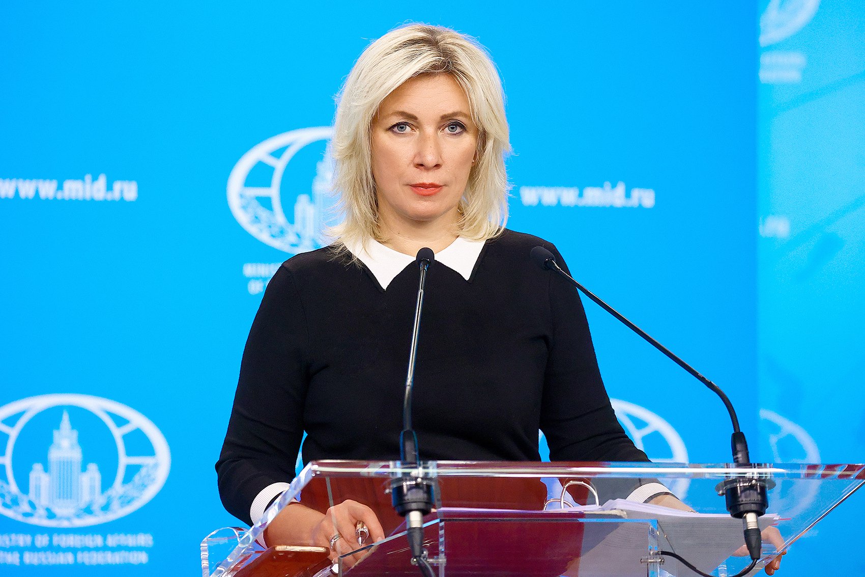 俄罗斯外交部发言人扎哈罗娃(图片来源:视觉中国)