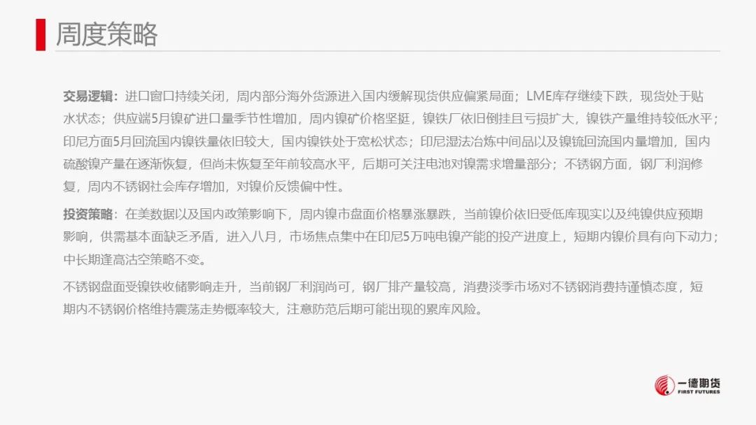 镍：印尼电镍项目投产临近，镍价波动加大
