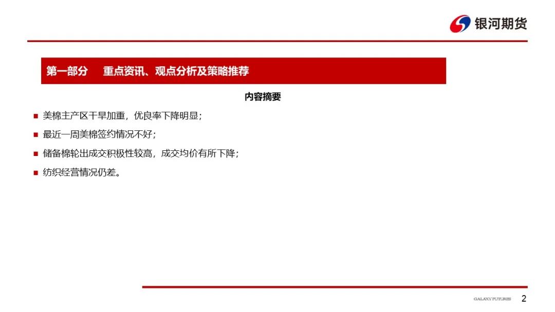 【棉系周报】轮出均价略有下降 郑棉短期回调