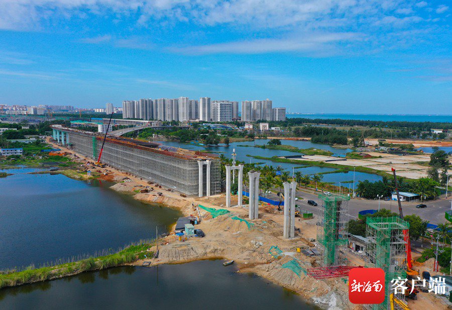 海口新海港和南港“二线口岸”集中查验场所附属专用通道项目为年底主体完工冲刺|海口市_新浪财经_新浪网
