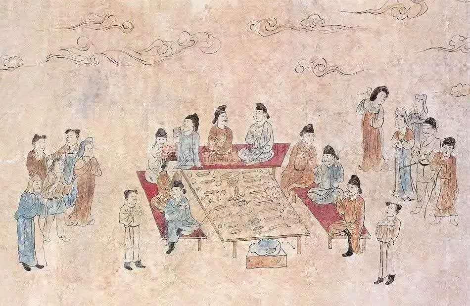 壁画《宴饮图》"复活" 身临其境体验盛唐吃席"排面"|壁画_新浪财经