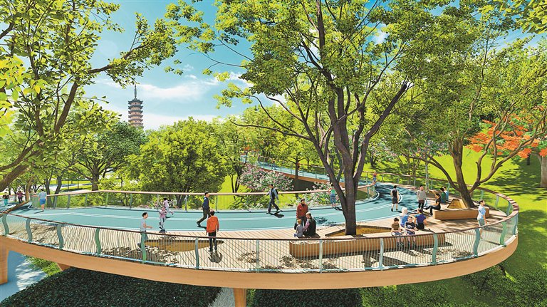 龙华公园改造效果图. 受访单位供图