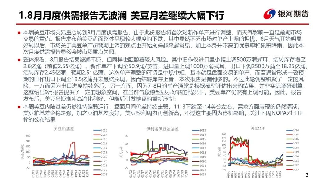 【粕类周报】单产调整符合预期 粕类持续偏强运行