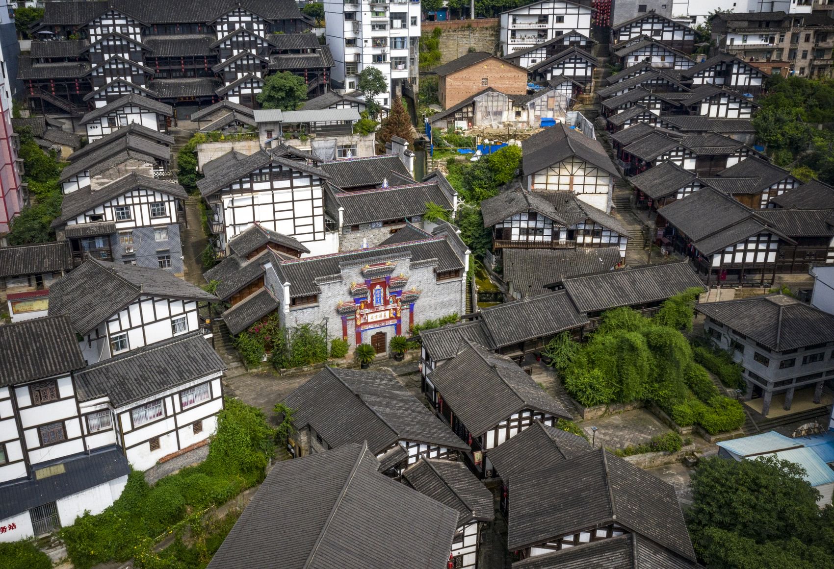 重庆石柱西沱古镇.郑宇 摄