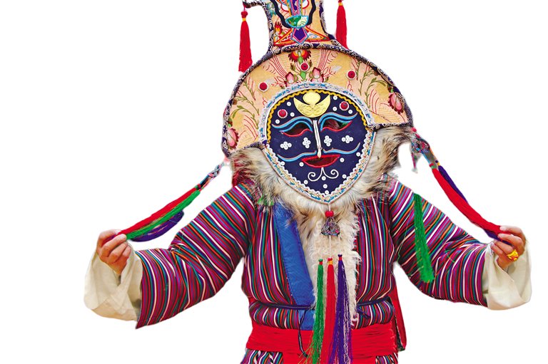 拉萨市其玛卡藏戏队演出场景.记者格桑伦珠摄