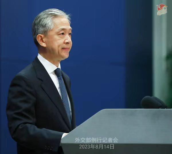 外交部发言人汪文斌.薛伟 摄