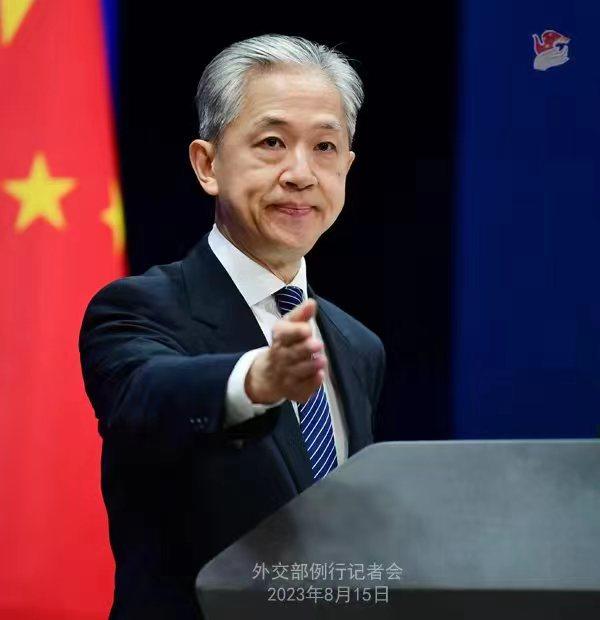 外交部发言人汪文斌.薛伟 摄