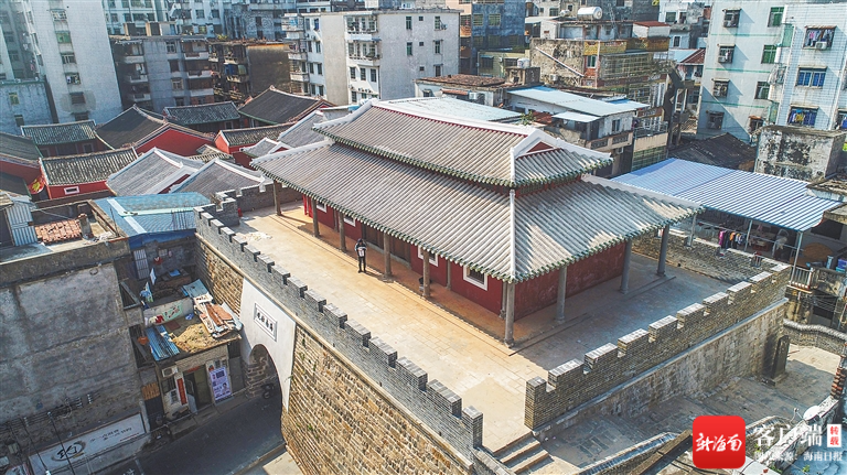 海口府城鼓楼.海南日报记者 袁琛 摄