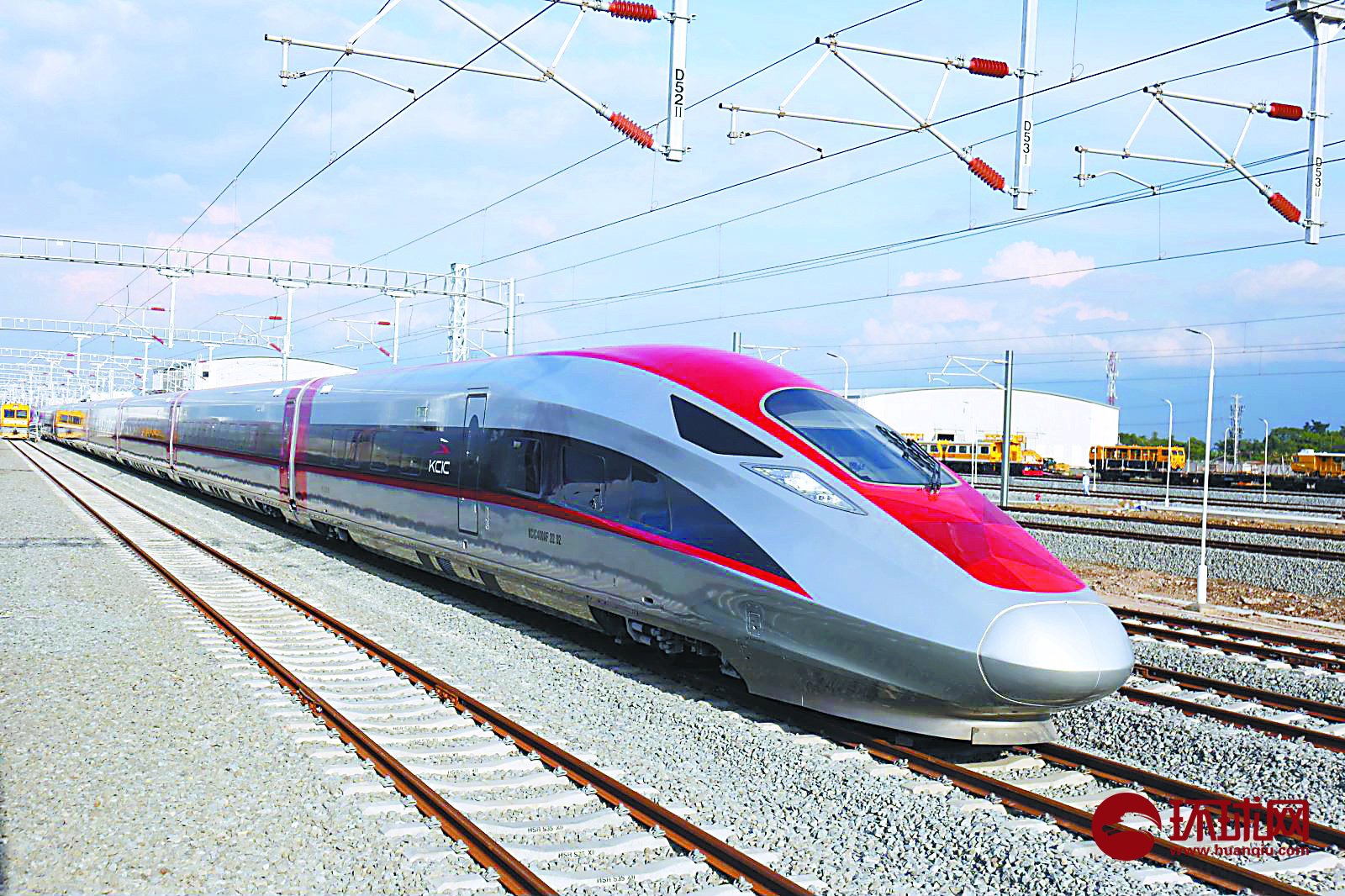 图片说明1:在雅万高铁德卡鲁尔动车所停放的动车.赵觉珵摄