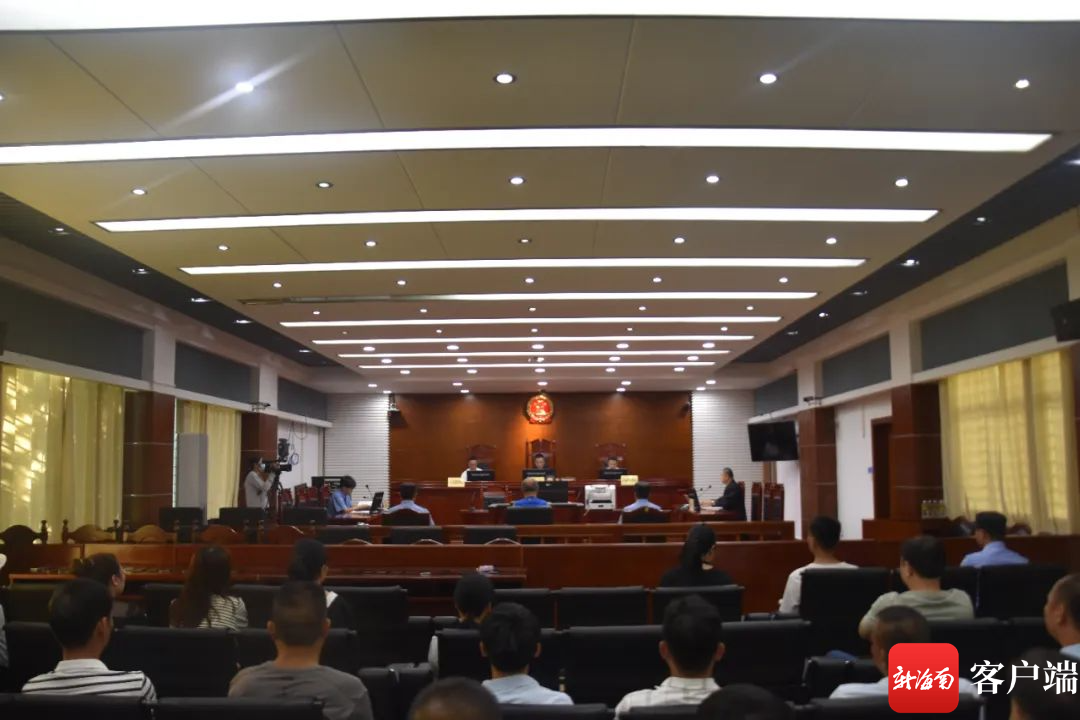 庭审现场.临高法院供图
