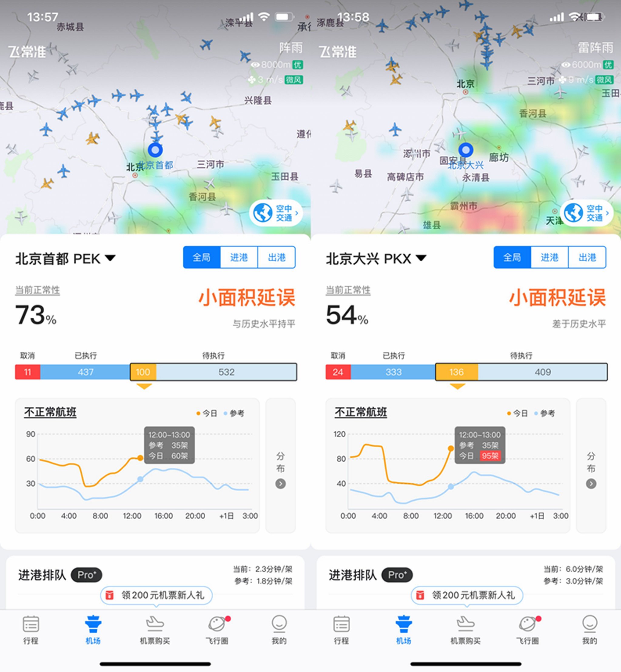 图源：飞常准APP