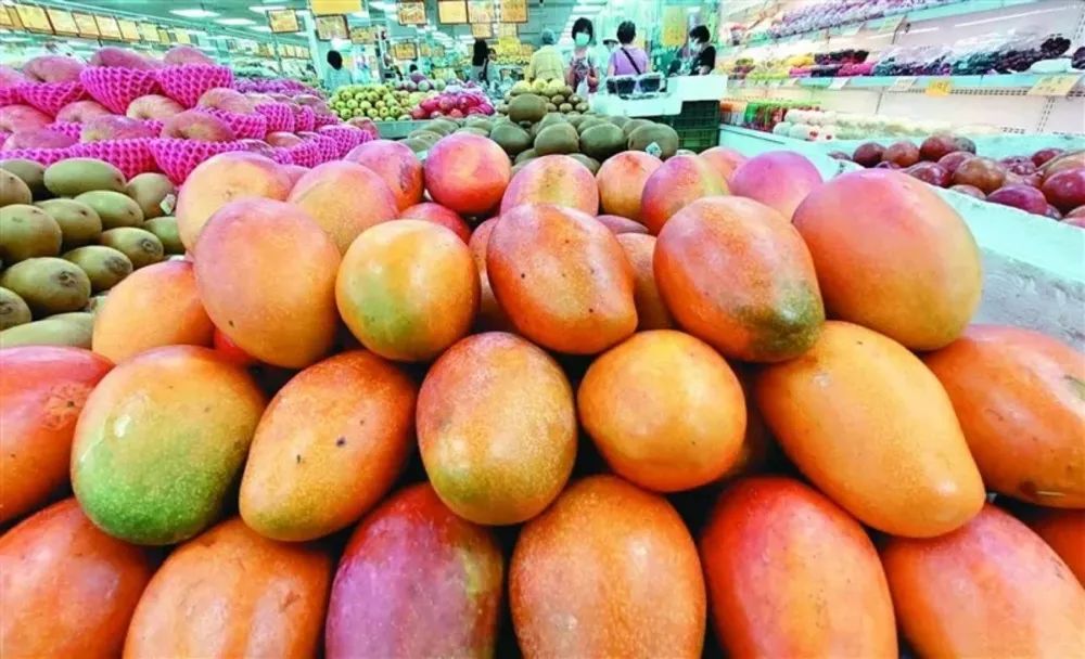 台湾地区芒果 图源|台媒海姐发现,水果无法输入大陆