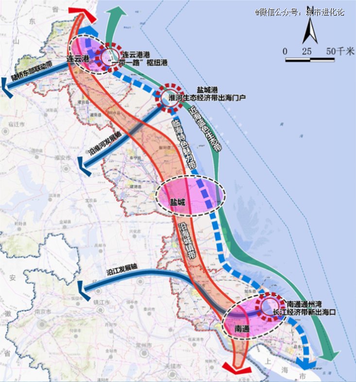 连云港地理位置示意图 图片来源:《江苏省国土空间规划(2021-2035年)