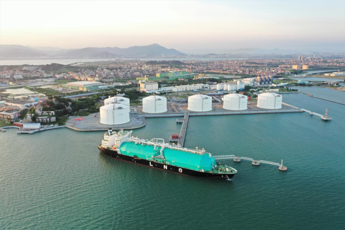 莆田秀屿福建lng产业园港口(福建lng供图)