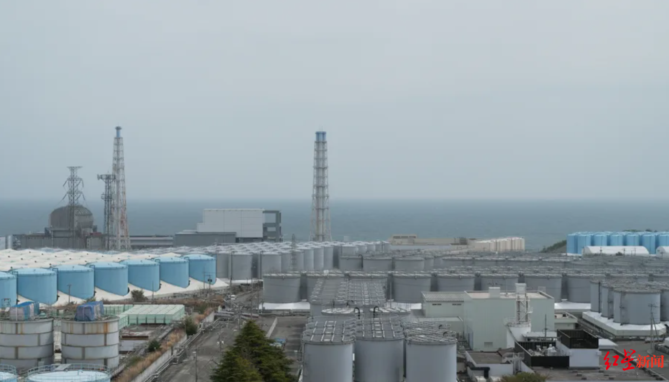 ▲福岛存放核污染水的储水罐