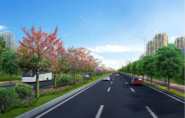 228国道海曙段(通途路-鄞县大道)效果图