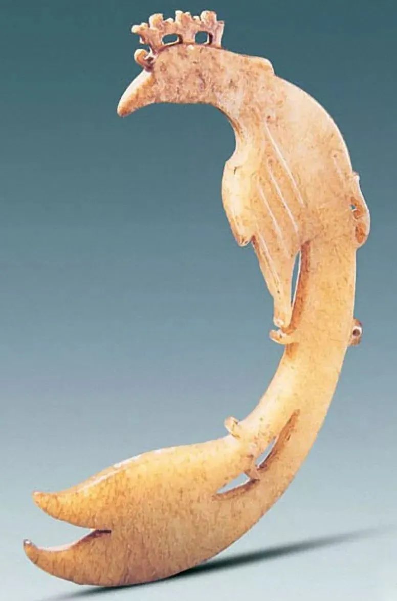 妇好墓出土玉凤.(中国国家博物馆藏)