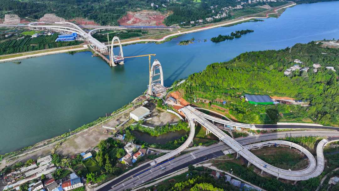 四川苍溪:嘉陵江百利大桥建设加快推进_新浪财经_新浪网