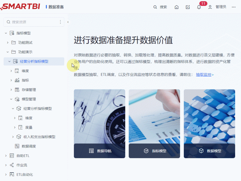 图：指标模型生成多个数据模型