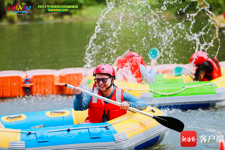 漂流趣味挑战赛现场.主办方供图