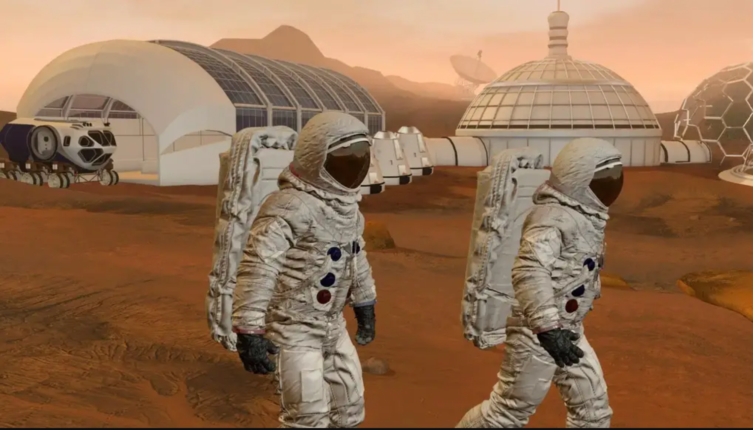 ▲科幻作品中的火星殖民场景