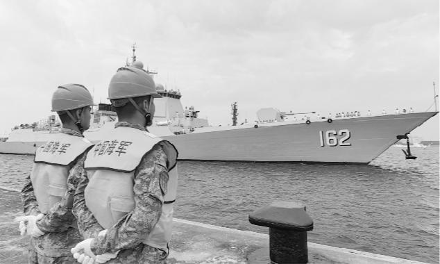 中国海军第43批护航编队完成任务返回湛江