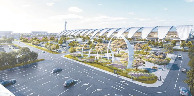 双流国际机场提质改造工程效果图