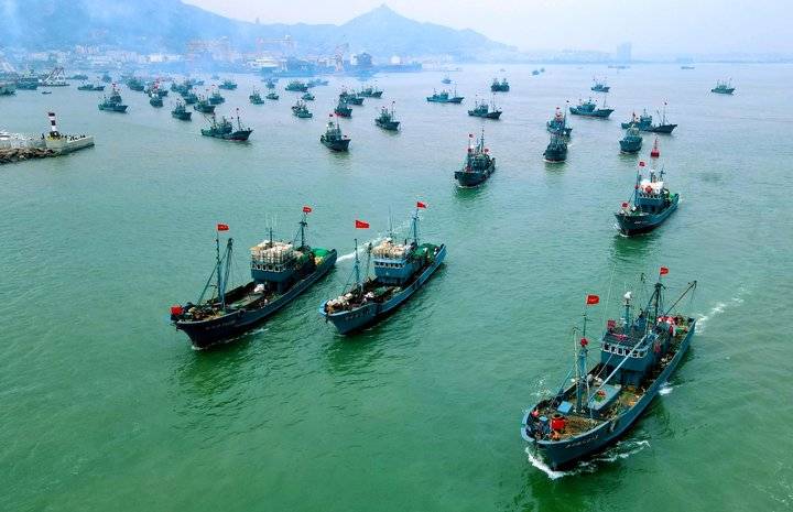 荣成千船竞发远海捕鱼|渔船_新浪财经_新浪网