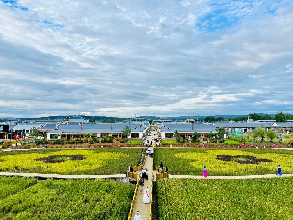 牡丹江市西安区海南朝鲜族乡中兴村风光.新华社记者刘赫垚 摄