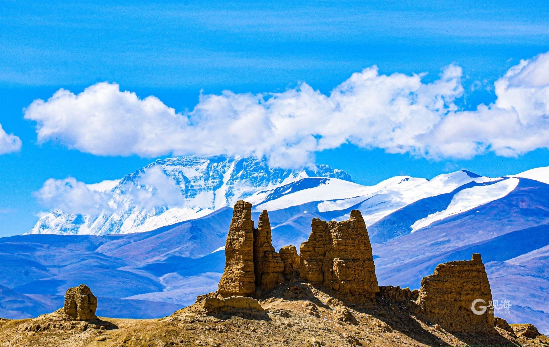 定日县岗嘎镇东巴村珠峰古堡.