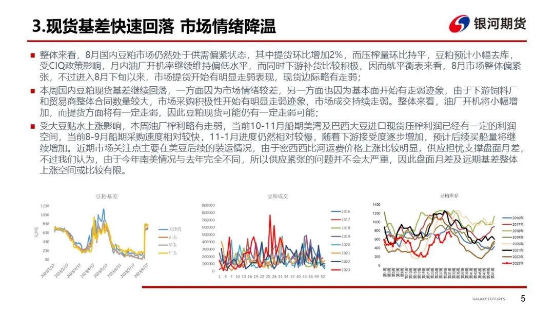 驳船运费涨价推高贴水 粕类现货市场情绪降温