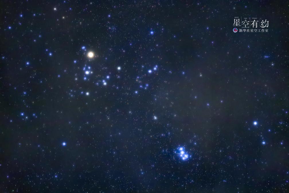 北京市天文摄影爱好者王俊峰2019年12月27日在云南红河拍摄的金牛座.