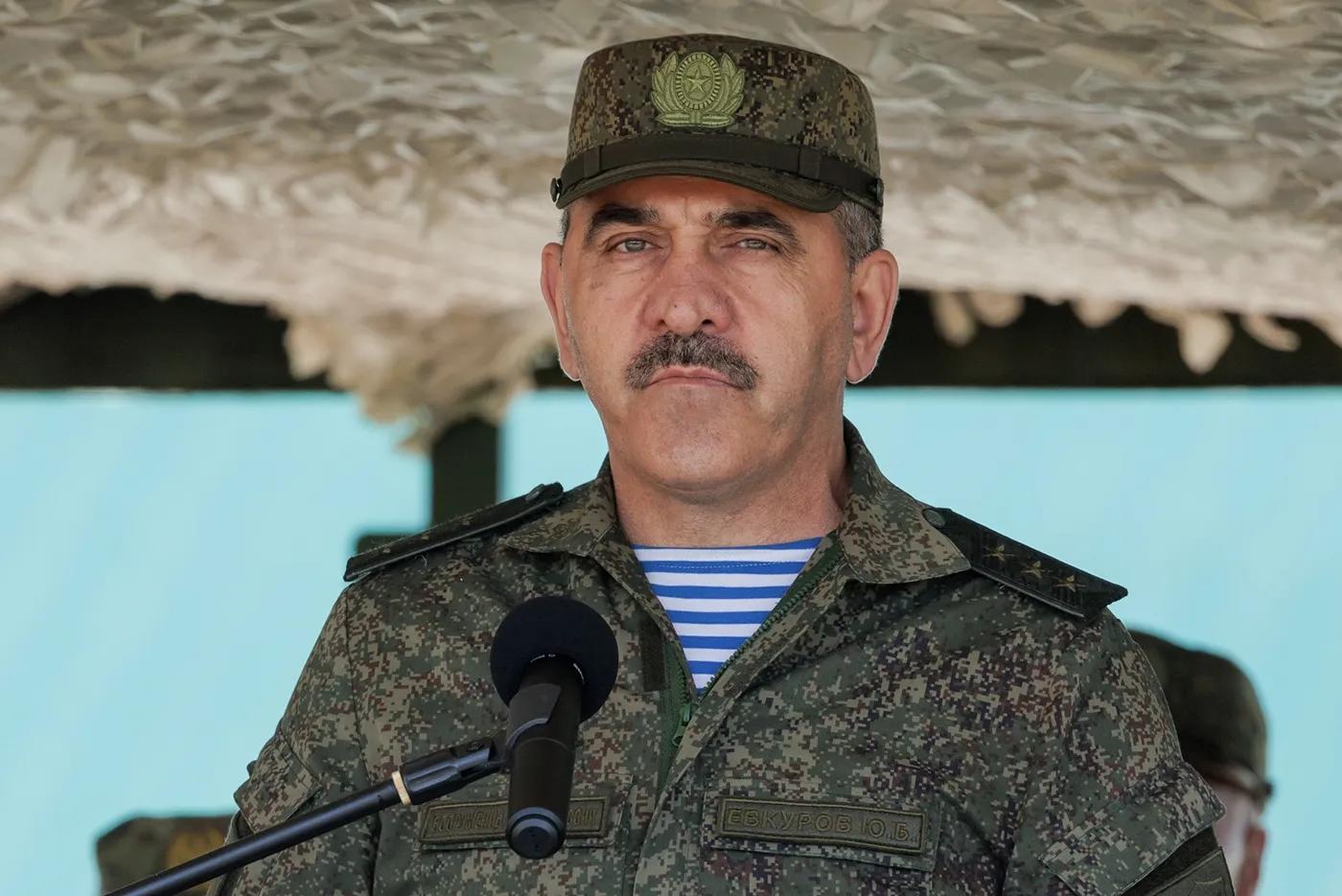 ▲俄国防部副部长尤努斯-别克·叶夫库罗夫