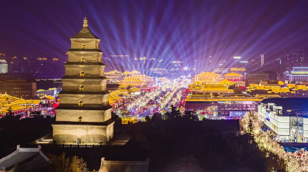 大唐不夜城夜景.(资料图)