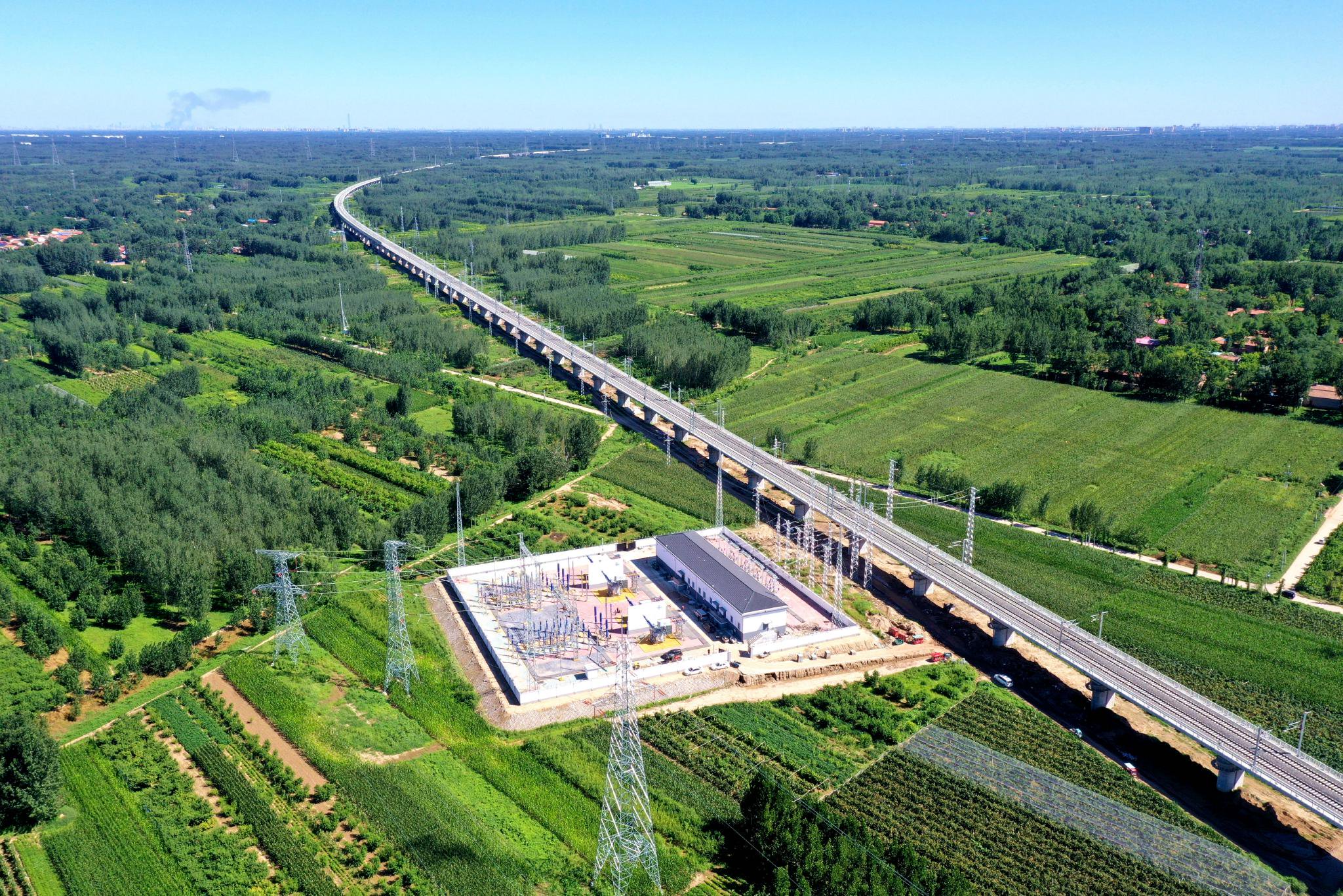 津兴城际铁路全线接触网送电成功|城际铁路_新浪财经_新浪网