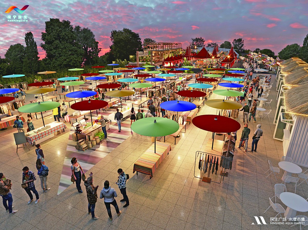 民生广场项目建成后效果图 南宁交投集团供图