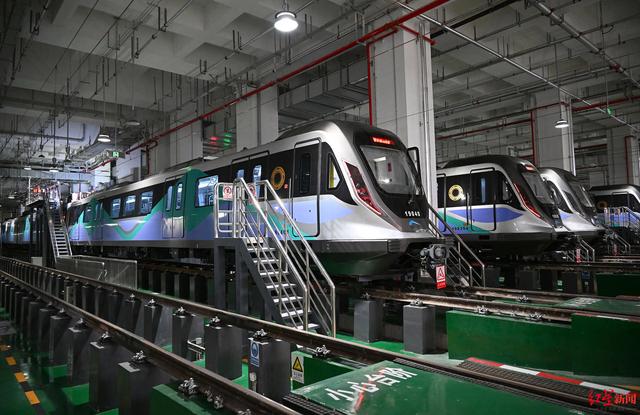 19号线二期的城市轨道交通地铁外观