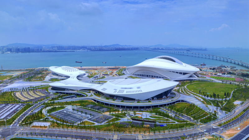 位于翔安新城片区的厦门奥林匹克体育中心.(朱毅力/摄)